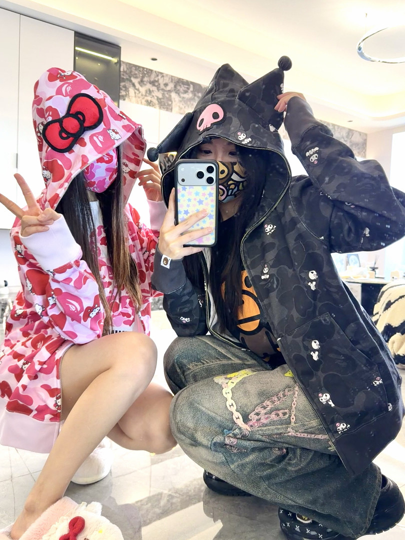 Bape 438 Collab Triple : Black Pink S-XL - Image 41