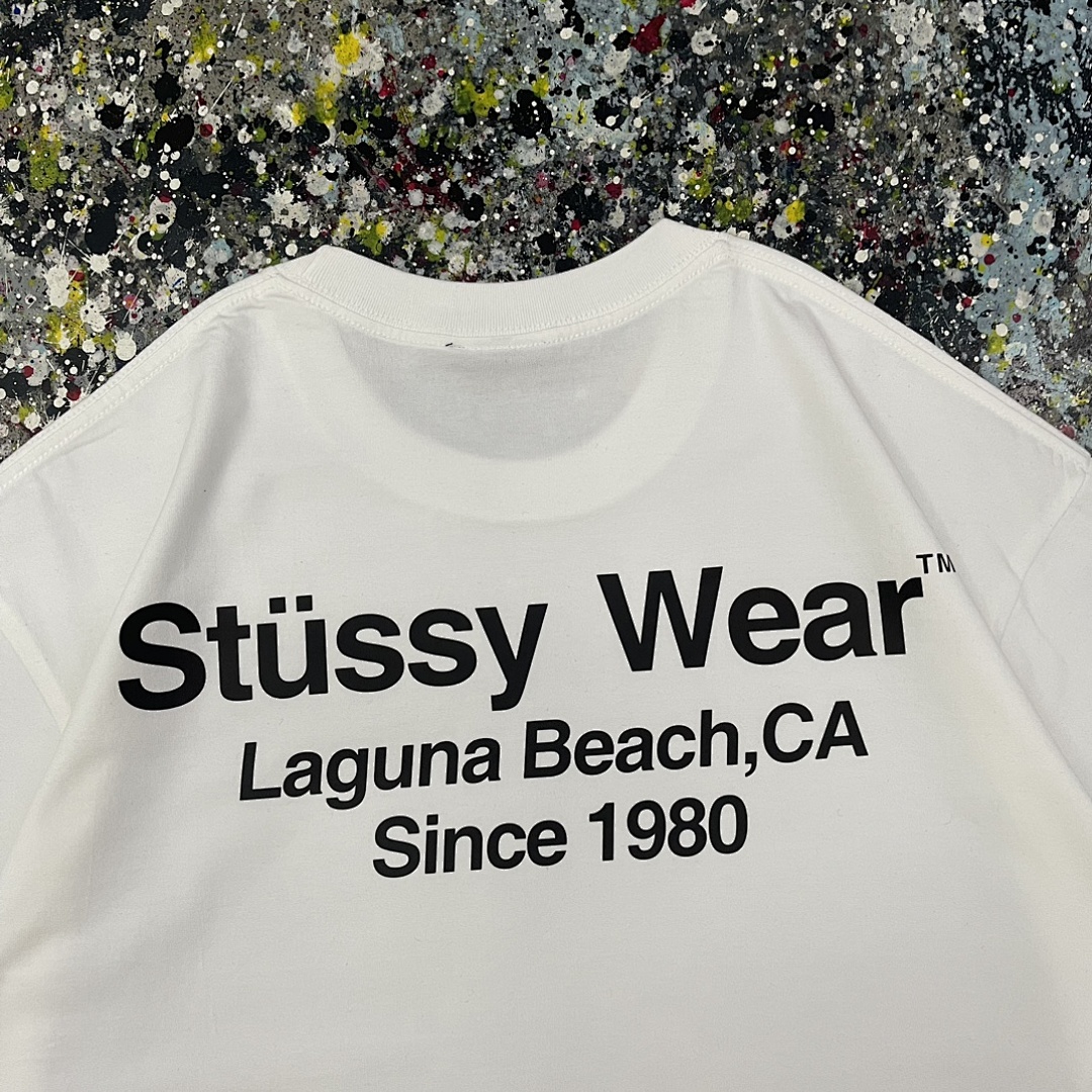 Stussy 108 Stu Short Sleeve T : Black White S Ｍ L XL XXL - Image 10