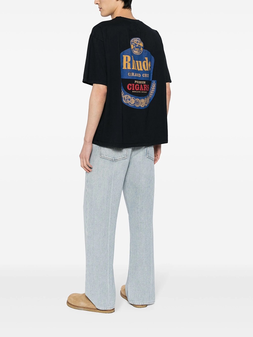 On Running ON SALE58 Rhud Grand Cru T-Shirt Brown Khaki Print Short Sleeve T : Black Apricot S M L - Image 11
