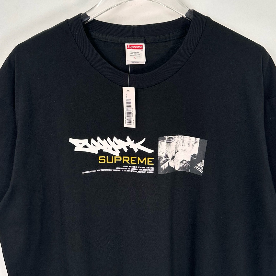 Supreme 128 SUP X ZOO YORK DYNASTY TEE Print Short Sleeve T Black White S-XL - Image 6