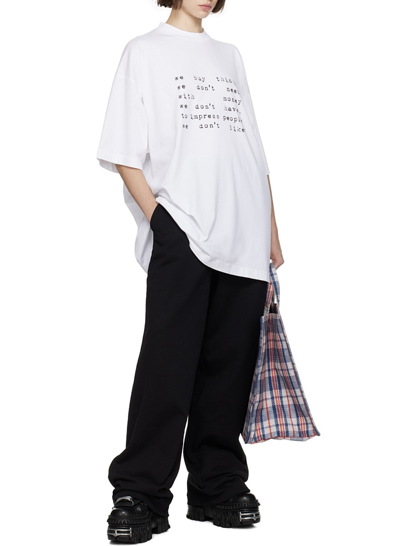 Unbranded 118 Vetements Label Logo Print Short Sleeve T White S-XL V5100# - Image 20