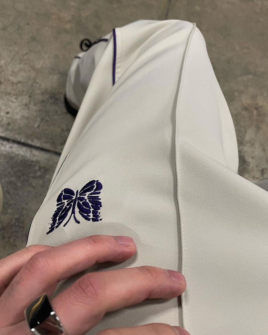 Unbranded 188 NEEDLES New Embroidered Cream White Long SIZE: S M L XL - Image 6