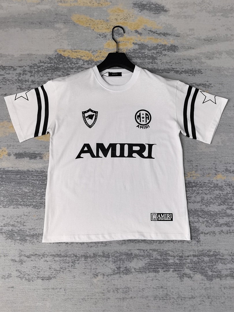 AMIRI 118 26Ss New Logo Print Short Sleeve T Black White S M L XL 9926# - Image 29