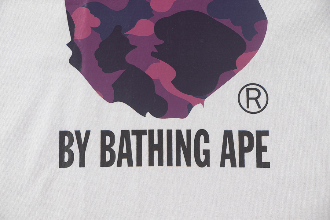 Bape 148 TOP Print Collar Short Sleeve T Black White S-XL - Image 18