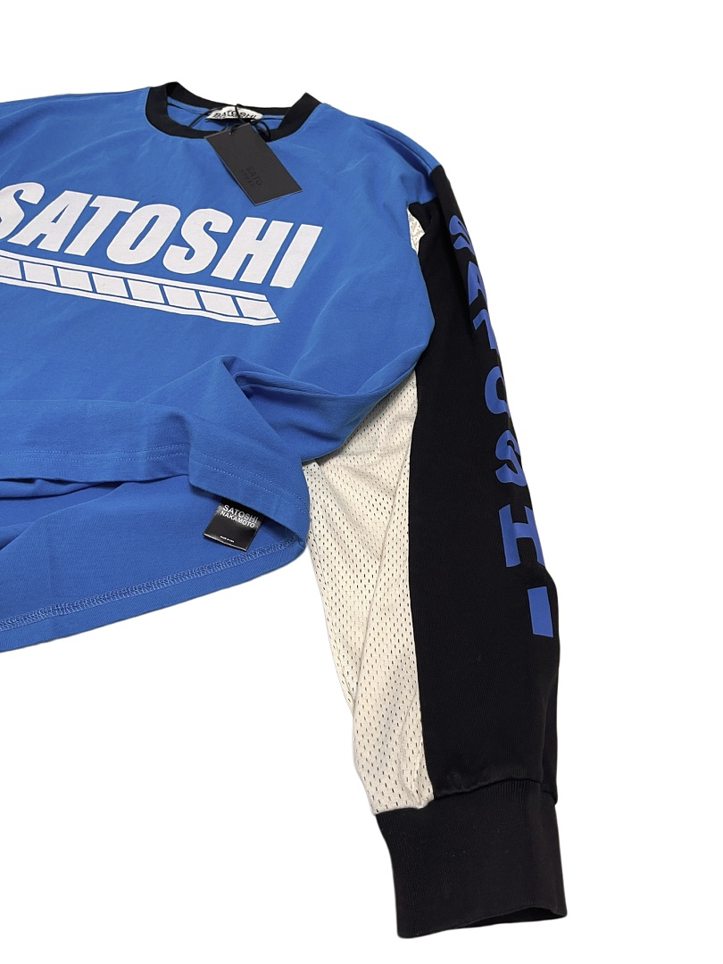 Unbranded 148 Satoshi Nakamoto Blue Patchwork Collar Long Sleeve : Green S M L - Image 19