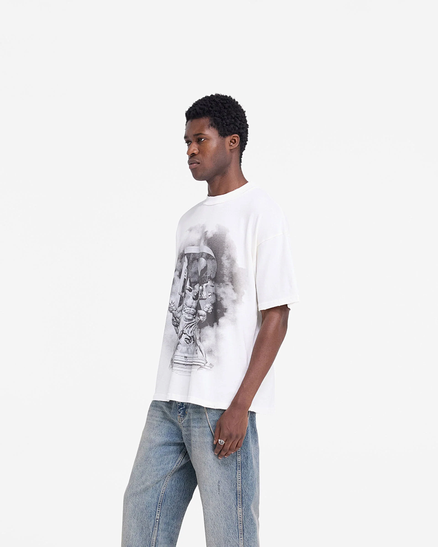 Represent ON SALE68 REPRESENT ATLAS TEE Print Short Sleeve T : Washed Black White S M L - Image 26