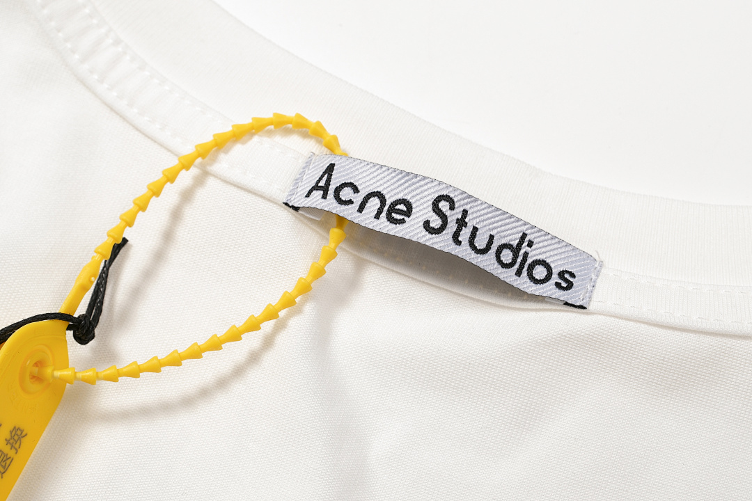 Acne Studios 128 AC Small Print Short Sleeve T White S-XL 8097# - Image 13