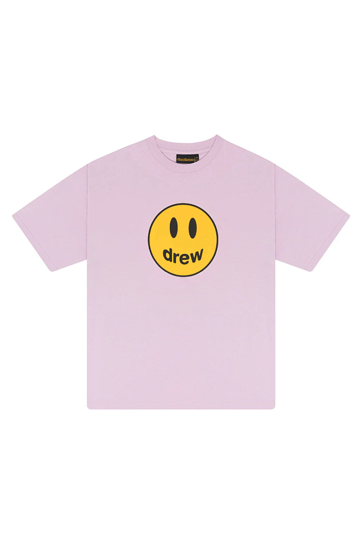 Drew House 108 DREW HOUSE 22FW Mascot Tee LOGO Print Short Sleeve T Cream White Black Red Color Blue Pink Purple S M L - Image 7