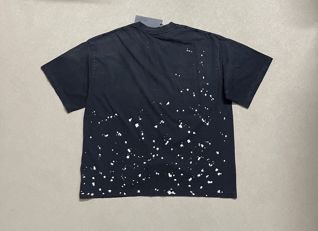 Unbranded 138 Satoshi Nakamoto Splatter Tee Ink T : Washed Black S M L - Image 6