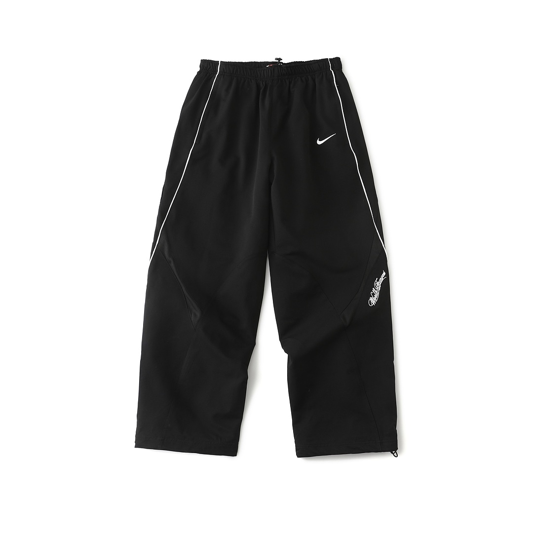Balenciaga 378 Collab SS25 WEEK4 Track Pants Embroidered Logo Long : Black Purple :S-XL - Image 7