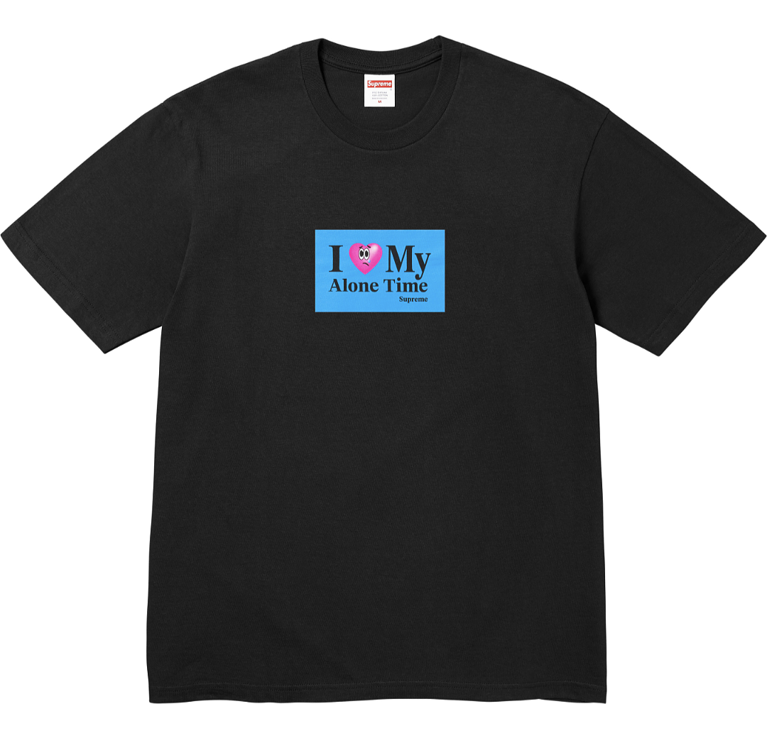 Supreme 128 SS26 ALONE TIME TEE Pink T (Black)