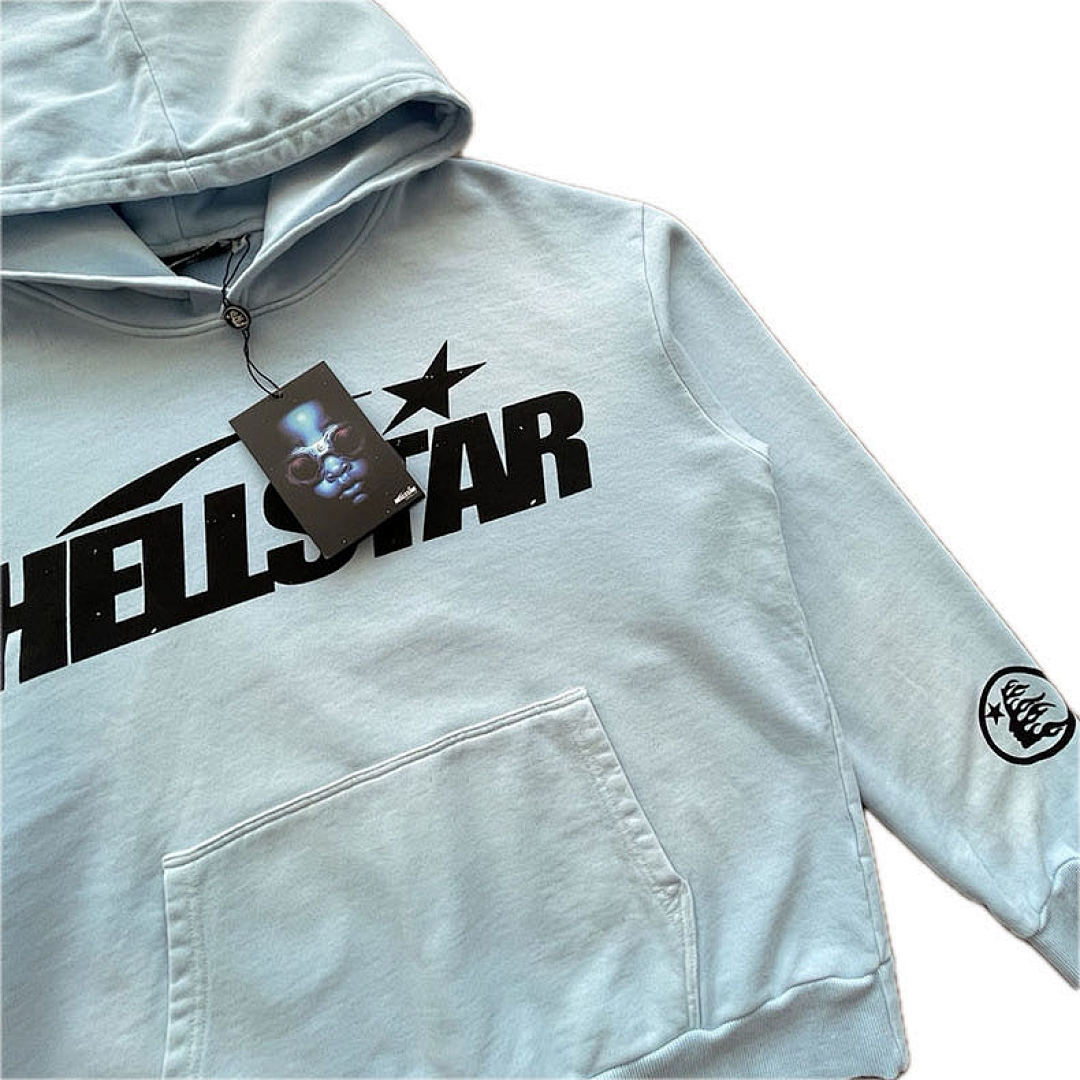 Hellstar 238 Hellstar Fire Sky Blue Hoodie Pants Water S-M-L-XL - Image 4