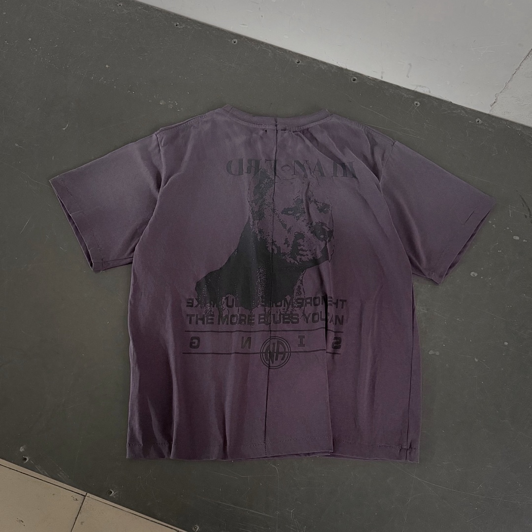 Enfants Riches Deprimes 138 Enfants Riches Deprimes “NA ” Washed Short Sleeve : S M L XL (Purple Coffee) - Image 6