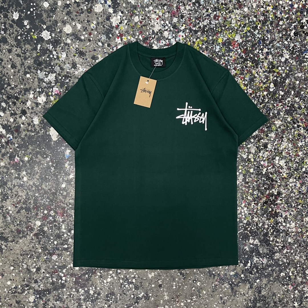 Stussy 108 Stu Light Reflection Print Short Sleeve T : Black Yellow Red Pink Blue Apricot Green Grey Khaki White S Ｍ L XL - Image 13