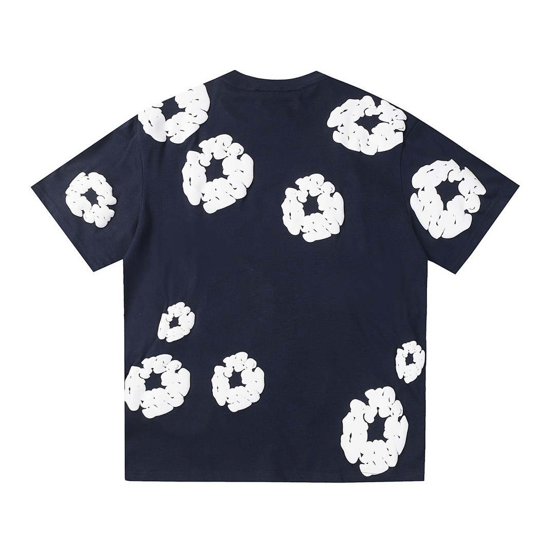 Unbranded 118 DENIM TEARS Cotton Floral High Short Sleeve Black Grey Blue Green Purple Red Orange Pink S-XL 291# - Image 36