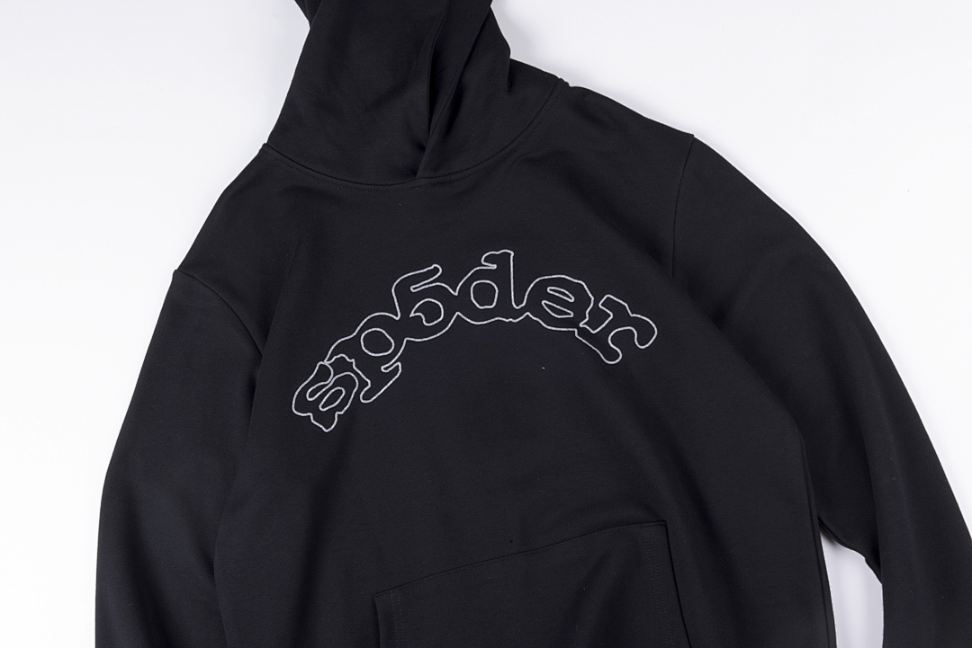 Sp5der 258 Sp5Der Embroidered Logo Print High Black S-XL - Image 4