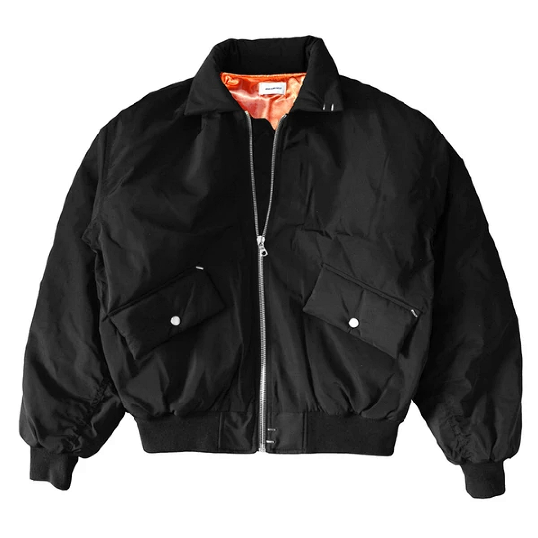 Unbranded 358 ASKYURSELF REPAIRED BOMBER JACKET Cotton Black S-XL 4038# - Image 26