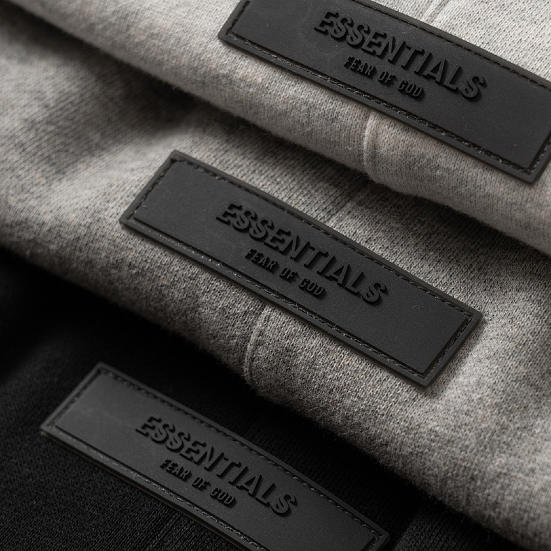 Essentials 148 ESS Small Label Velvet Short Mens Womens Solid Cotton Wide : Dark Floral Grey Black Light XS-XL - Image 21