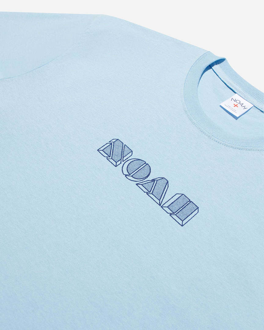 Unbranded 98 NOAH Dottie Logo Tee Print Short Sleeve T : Yellow Sky Blue Beige S M L - Image 5