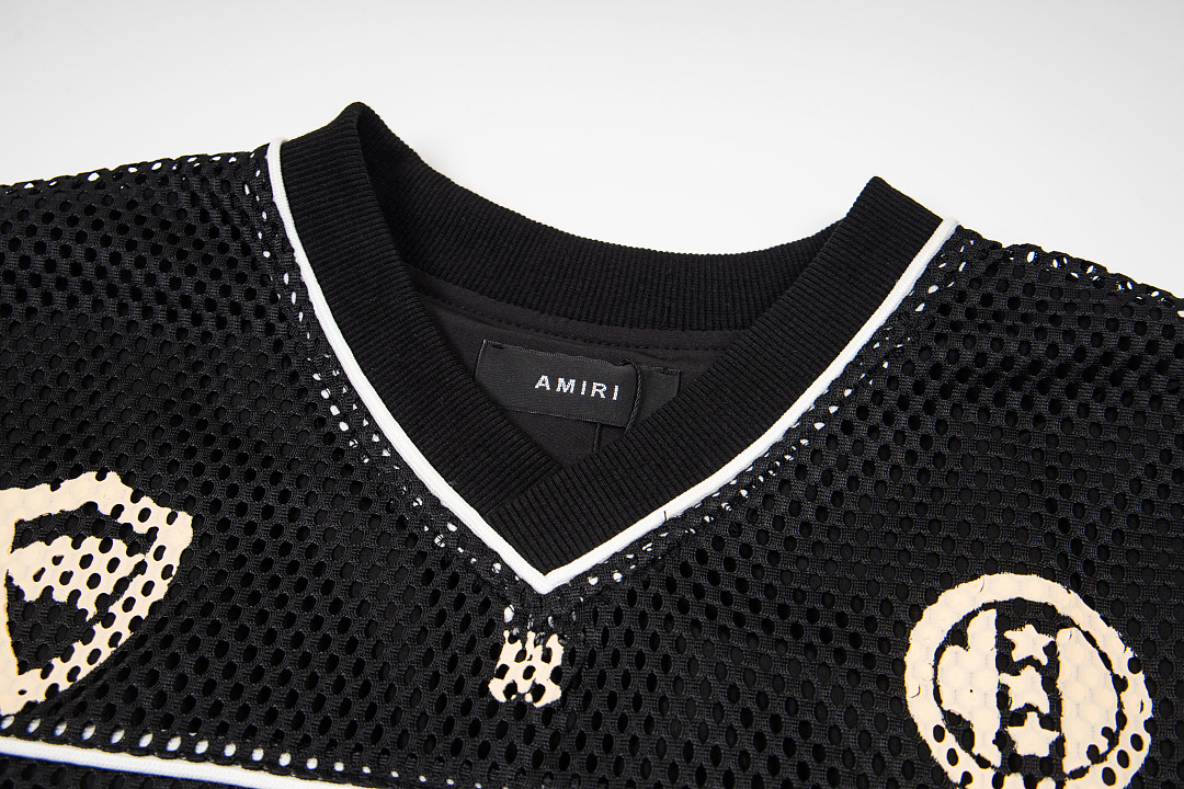 AMIRI 148 Wide Version Model Short Sleeve T Black S M L XL 9932# - Image 5