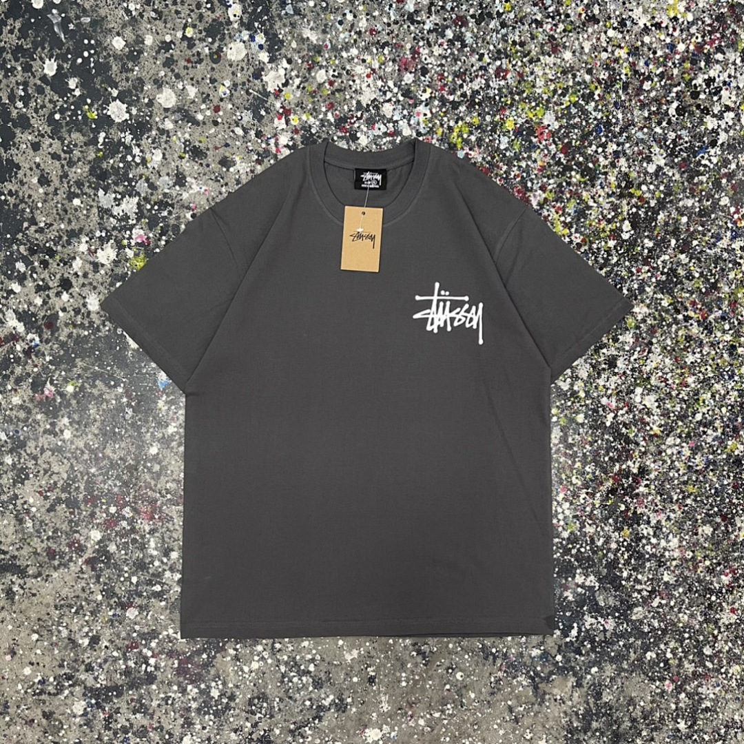 Stussy 108 Stu Light Reflection Print Short Sleeve T : Black Yellow Red Pink Blue Apricot Green Grey Khaki White S Ｍ L XL - Image 12