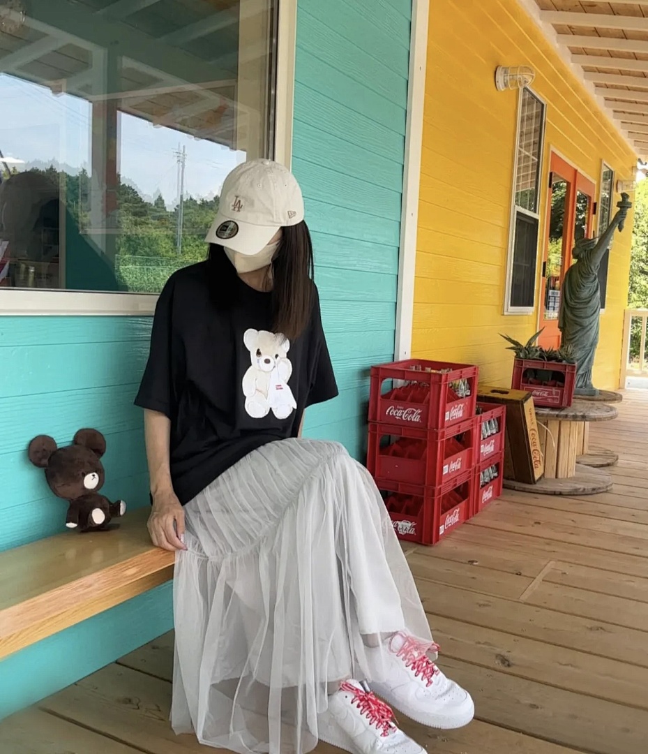 Supreme 138 SS25 BEAR TEE Small T Print Short Sleeve Black White S-XL - Image 35