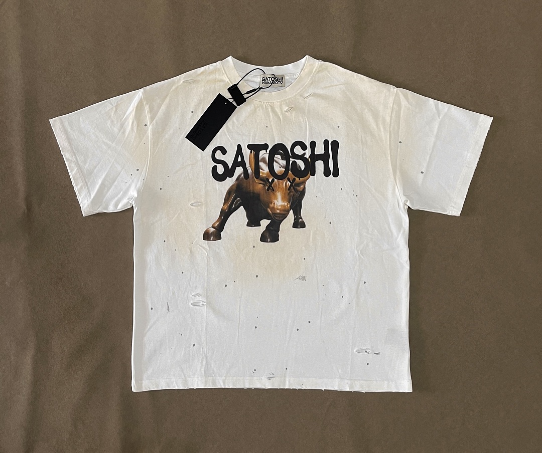 Off-White 128 Satoshi Nakamoto Copper Ink T : Off White S M L - Image 5
