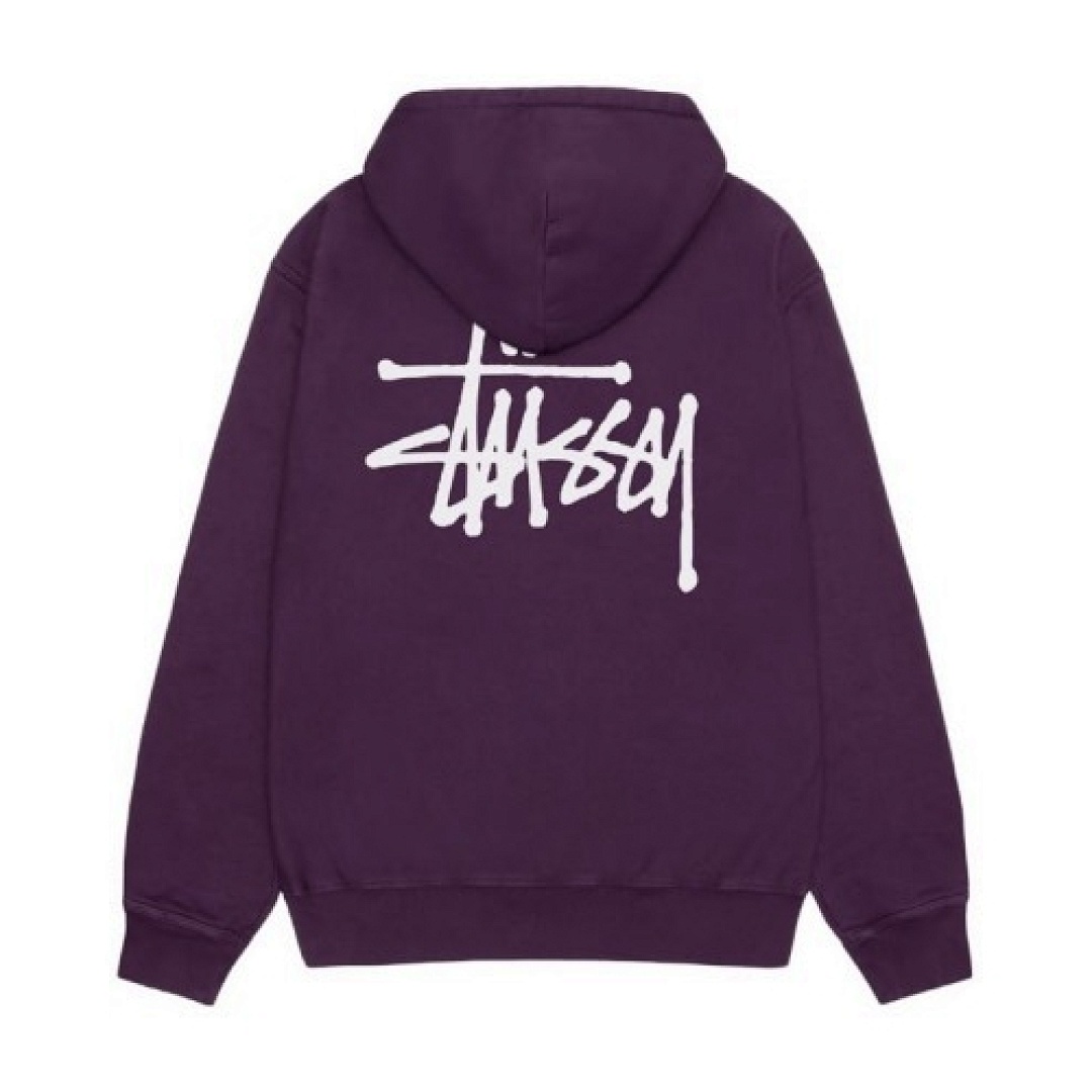 On Running ON SALE118 Stu FW24 BASIC STÜSSY HOODIE Off White Black Light Grey Purple Color Blue Apricot Green S M L