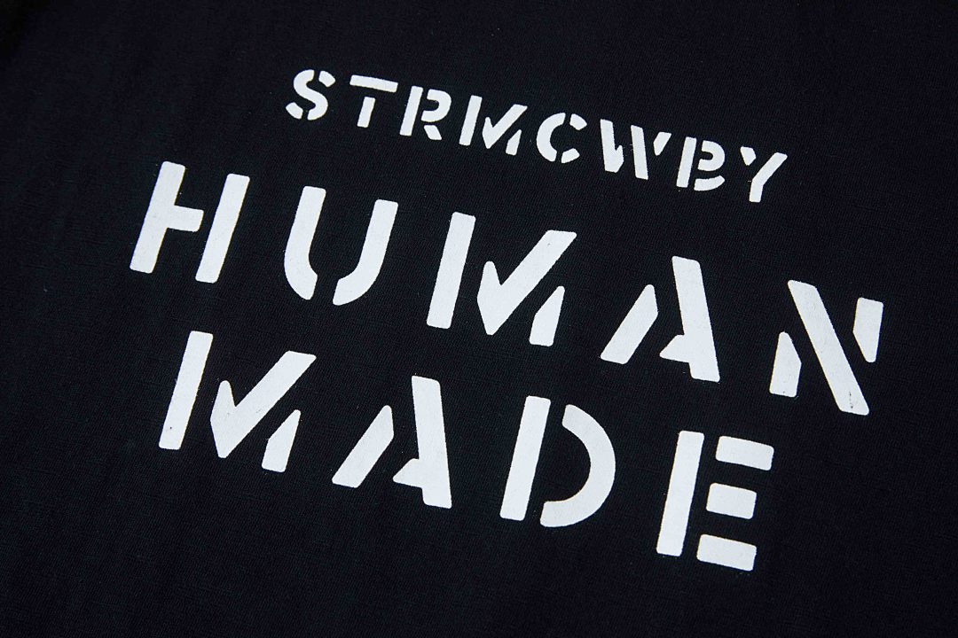 Human Made 118 HUMAN MADE 24Fw GRAPHIC T-SHIRT LOGO Print Cotton Short Sleeve T : Black White S M L - Image 9