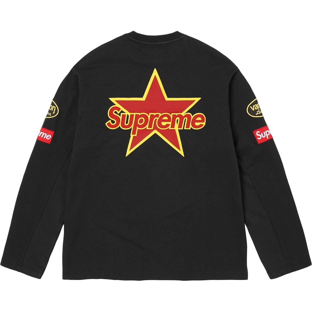 Supreme 328 Collab SS26 L/S Top Patchwork Embroidered Logg Long Sleeve T Mens Womens : Black Beige Pink S M L - Image 12