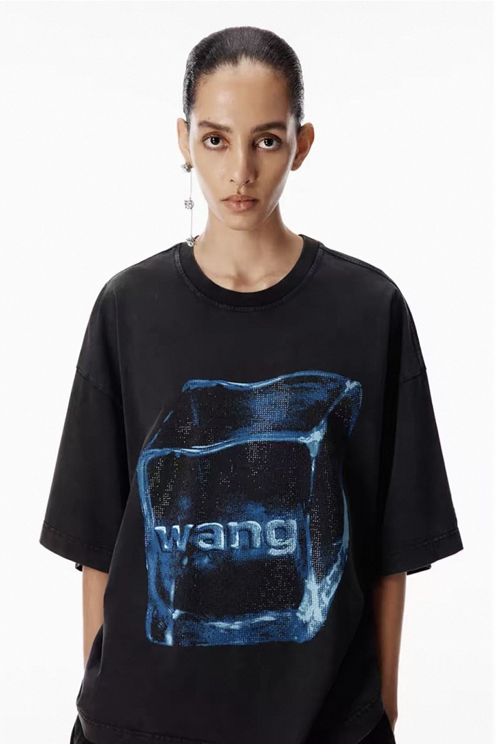 Unbranded 138 AW Diamond Print Short Sleeve T Black S-XL 8311# - Image 18