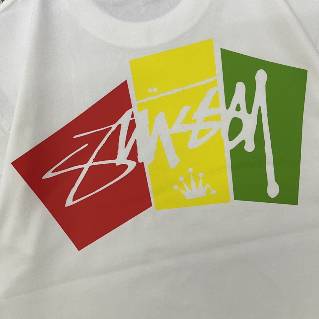 Stussy 108 Stu Triple Print Short Sleeve T : Black White S Ｍ L XL XXL - Image 9