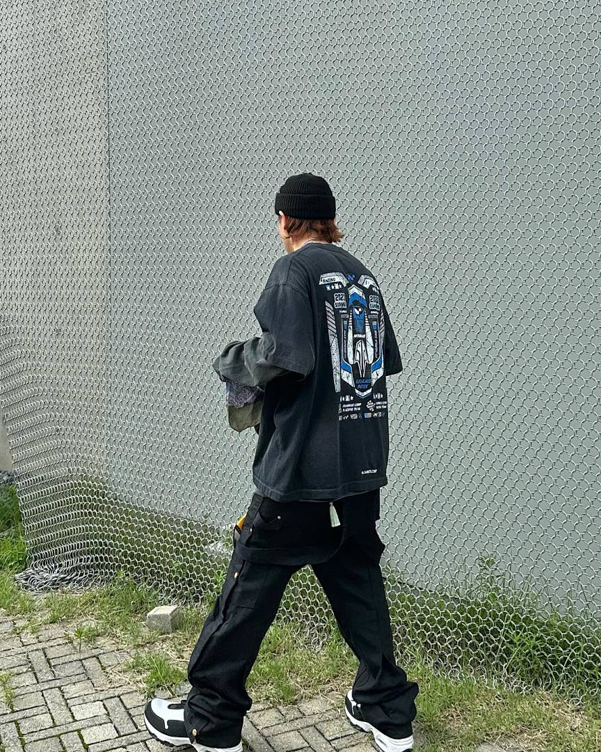 On Running 128 NONNOD Print Short Sleeve T Black 1 2 3 3437# - Image 27