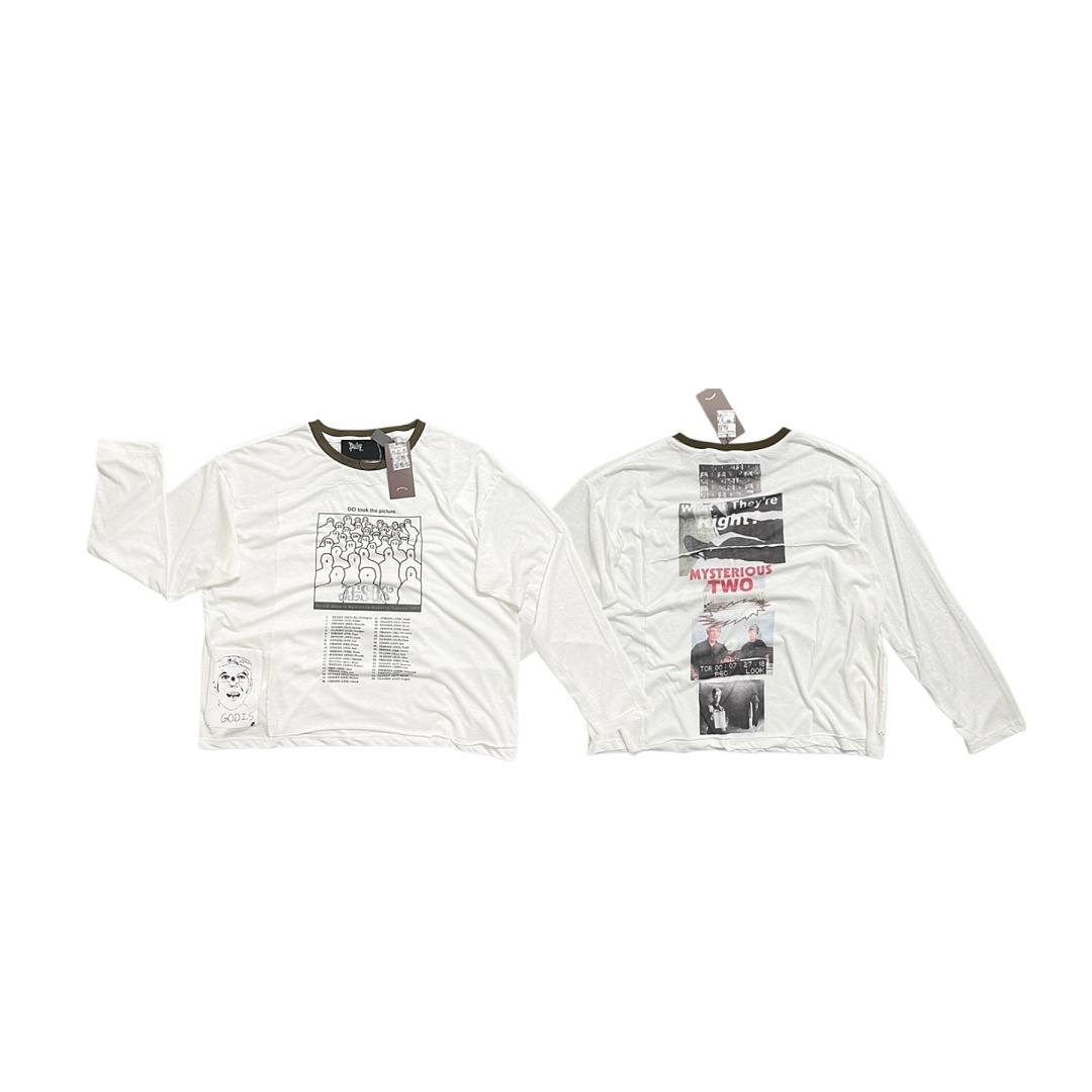 Off-White 148 Paly Hollywood Heavens Gate Ringer Long-Sleeve Tee FEZ Long Sleeve T : Off White S M L - Image 3