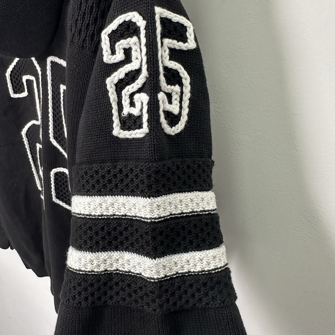 Supreme 538 SS25 FOOTBALL HOOD SWEATER Fleece Black White Blue S-XL - Image 37