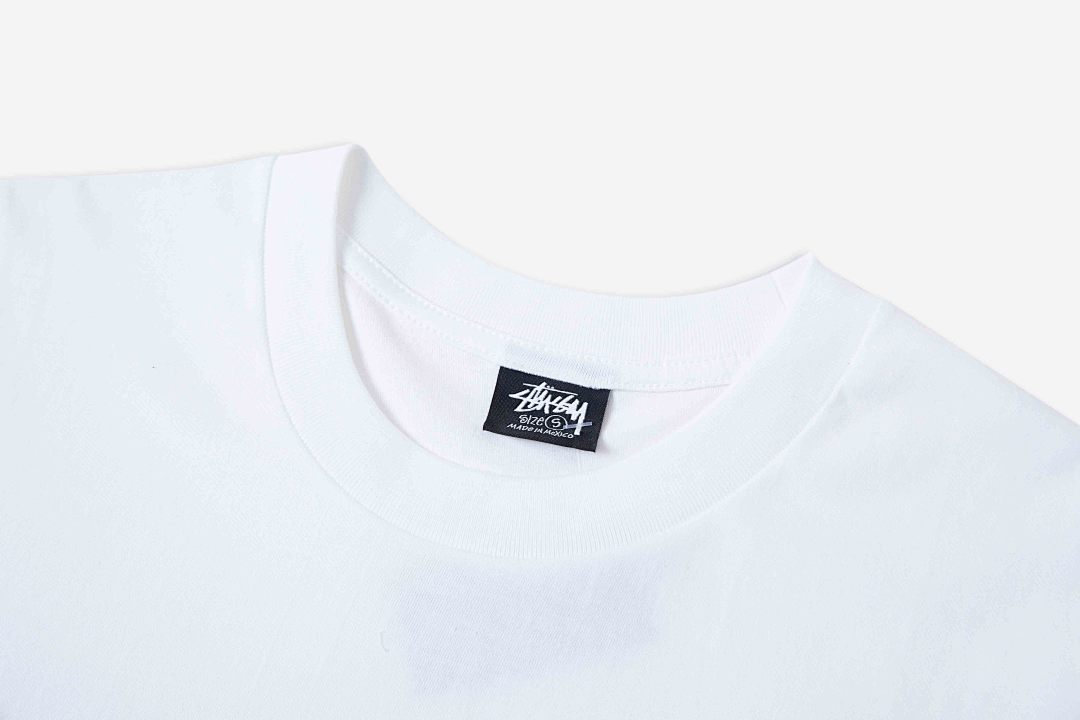 Stussy 108 Stu FW24 WORKER TEE Print Short Sleeve T Black White S M L - Image 6