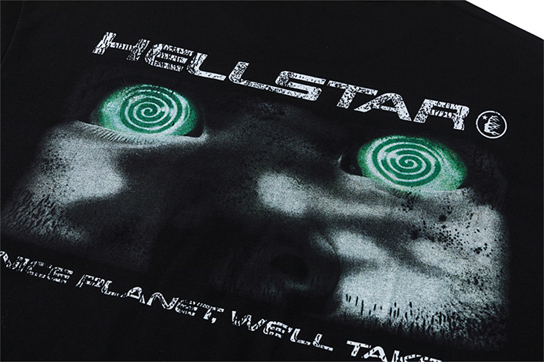 Hellstar 138 Hellstar Studios Attacks Tee Star Big Logo Mens Womens Solid Cotton Short Sleeve T Black White S-M-L-XL - Image 22