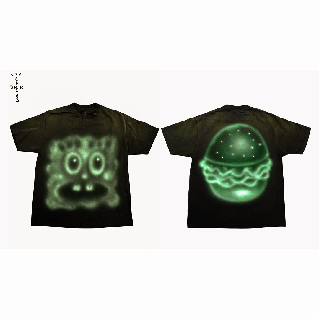 Unbranded 128 Travis Scott Cactus Jack × SpongeBob Sea Washed Short Sleeve T : S M L XL - Image 15