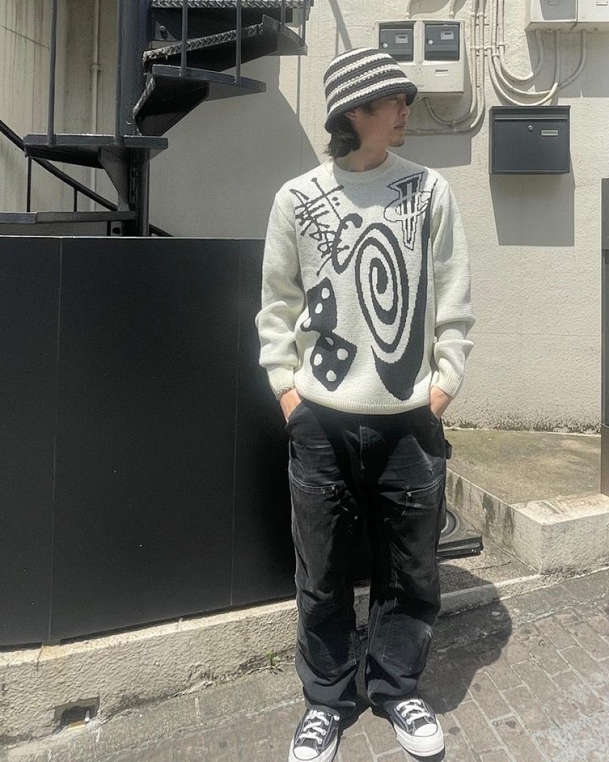 Stussy 228 STU X NK PENNY Collab Logo Collar Fleece : Off White S M L XL Y0797# - Image 4