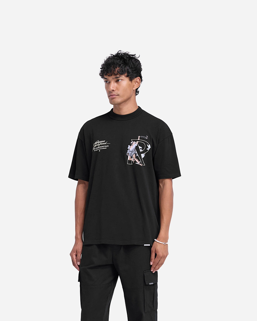 Represent ON SALE58 Represent Hermes T-Shirt And Sky Print Short Sleeve T : Black White Purple S M L - Image 16
