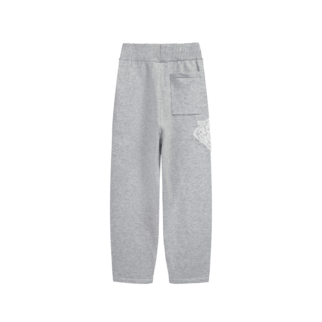 Christian Louboutin 218 THECOUTURECLUB Small Logo Floral Fleece Stitching Long Light Grey Black S-XL T8902# - Image 17