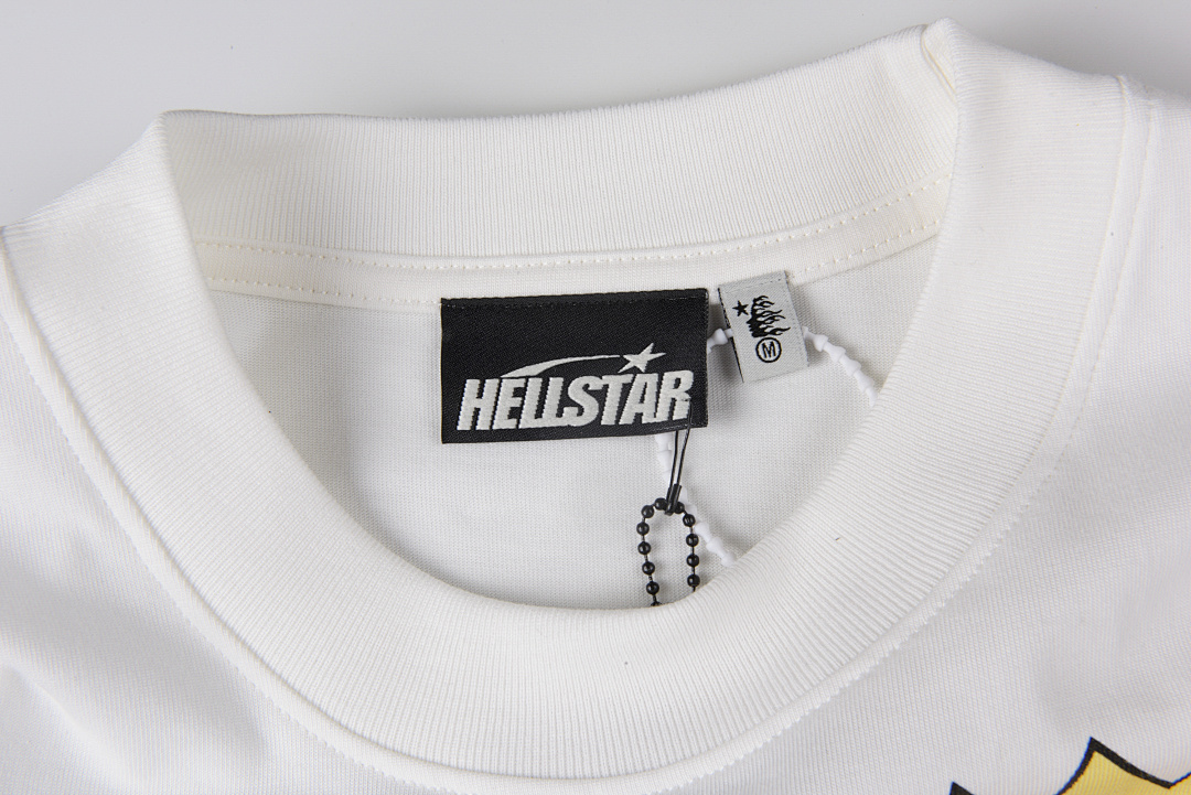 Hellstar 148 Hellstar Studios Screaming Kid Tee Khaki Print Short Sleeve White S-XL - Image 4