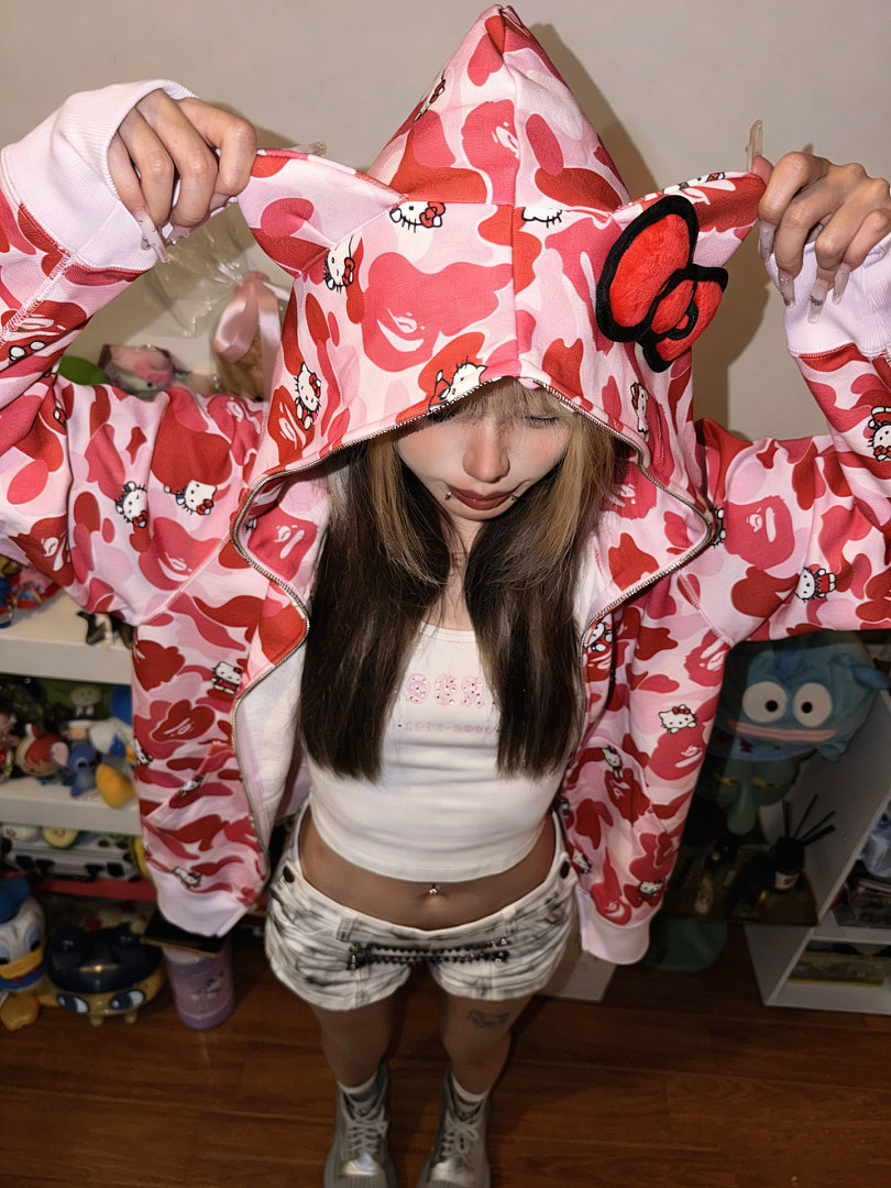 Bape 438 Collab Triple : Black Pink S-XL - Image 42