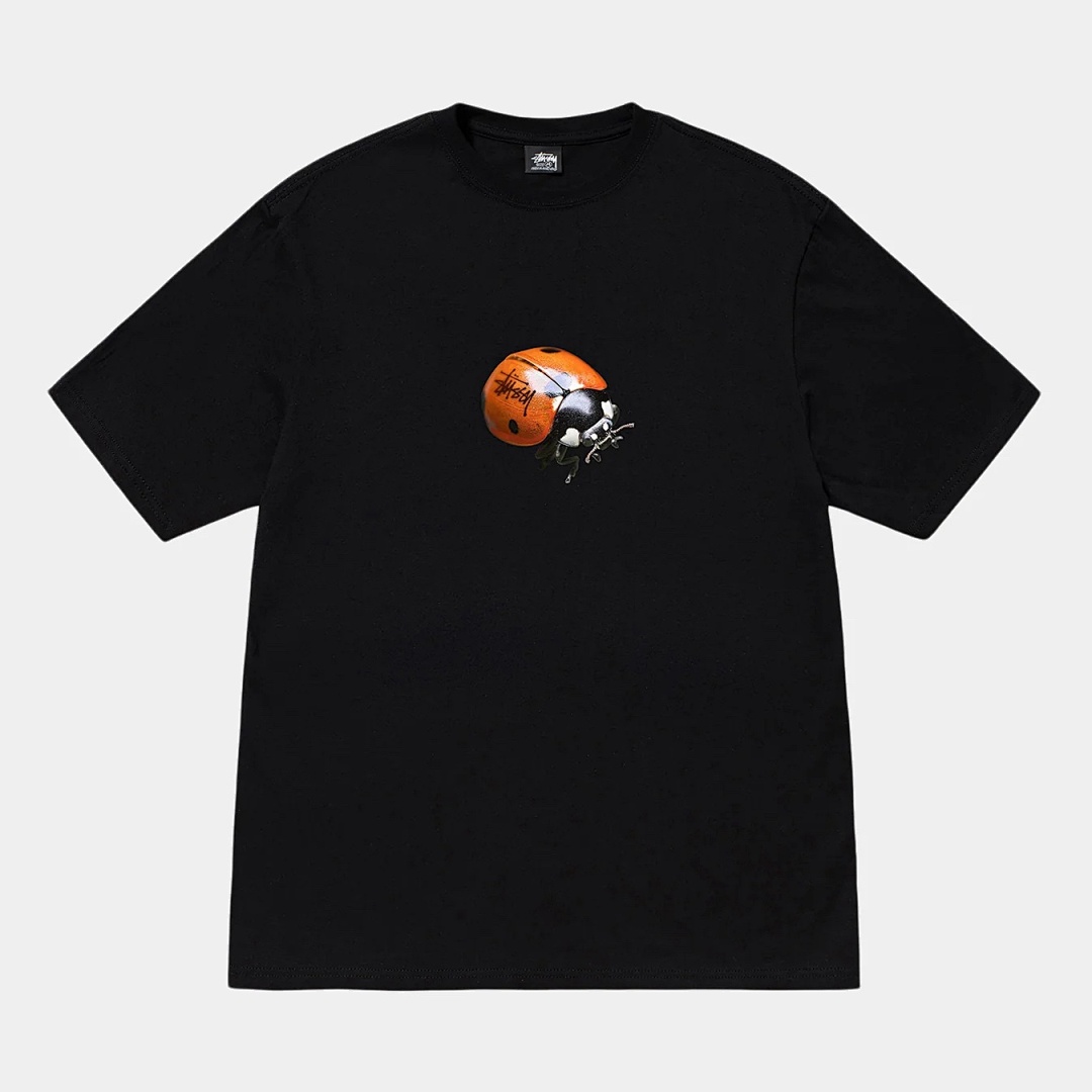 Stussy 108 Stussy Print Short Sleeve T : Black White Green S Ｍ L XL - Image 3