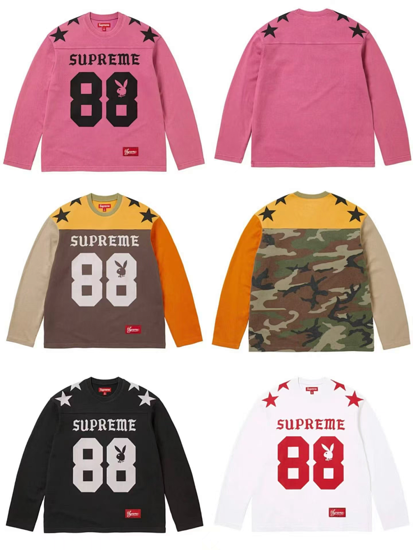 Bape 218 Long Sleeve T L/S FOOTBALL TOP 88 Quad Black White Pink Camo S - Image 59