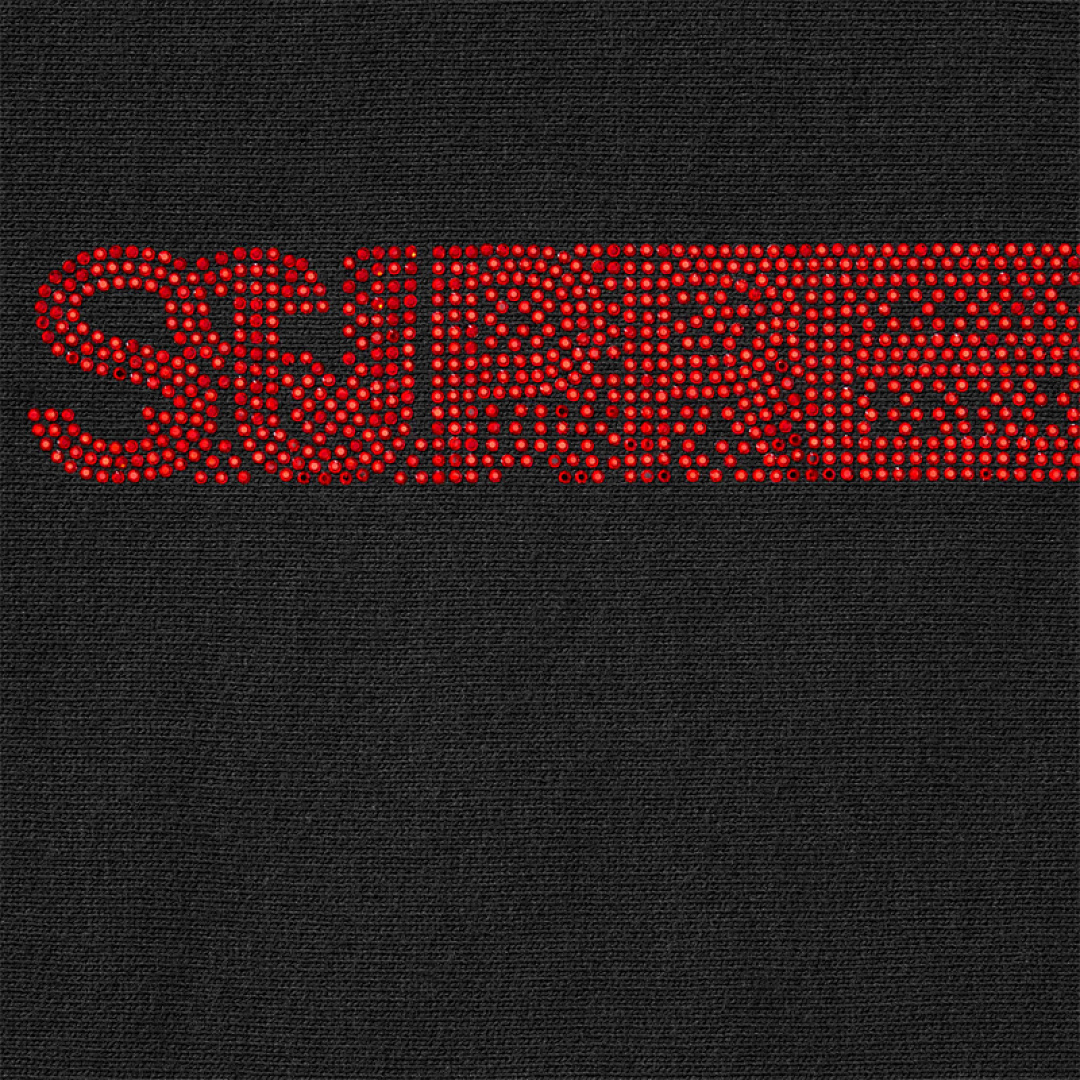 Supreme 328 SWAROVSKI® MOTION LOGO HOODED SWEATSHIRT Black Blue Red, S M L - Image 7