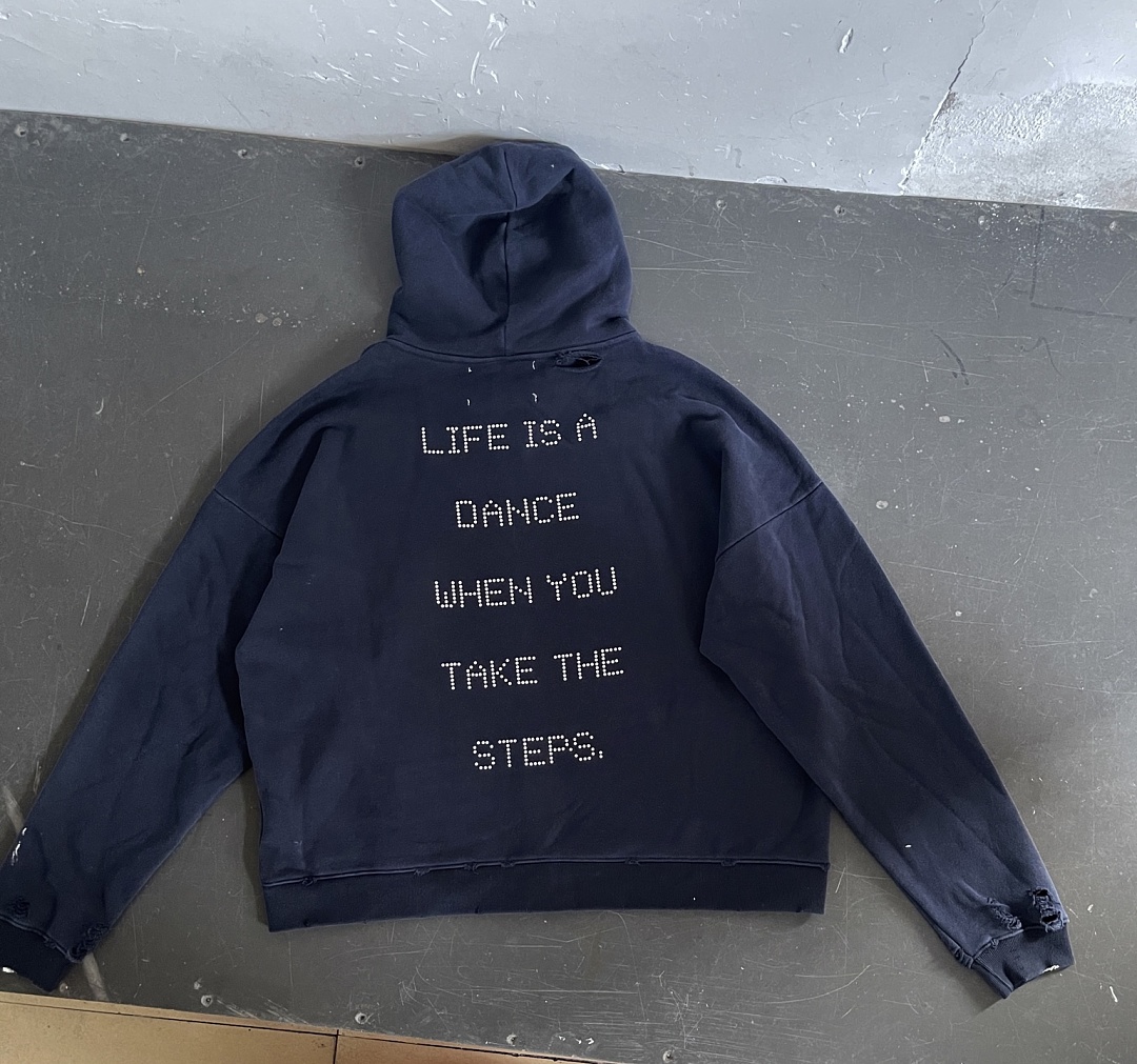 Unbranded 268 Paly Hollywood Treatment Center Zip Hooded Sweatshirt NAVY : S M L - Image 17