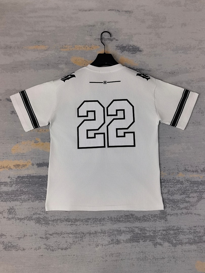 AMIRI 118 Wide Version Model Short Sleeve T Logo 22 Limited Exclusive Print High Wind Black White S M L XL 9909# - Image 38