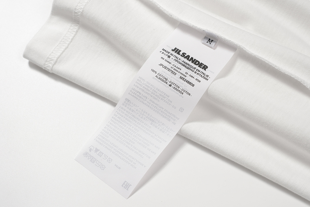 Unbranded 108 JIL Wind Small Logo Print Short Sleeve T White S-L J9892# - Image 11