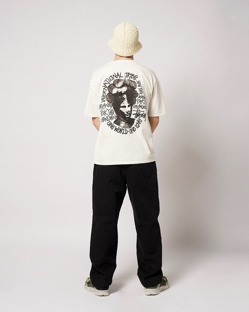 Stussy 98 STU CAMELOT TEE PIGMENT DYED Print Short Sleeve T : Black S M L XL Y2410# - Image 6